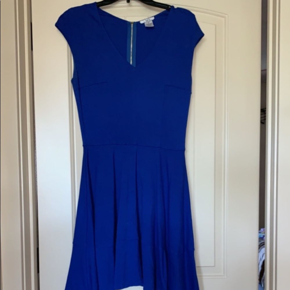 Royal Blue Stretchy Midi Dress